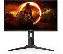 Монитор AOC 23.8 Gaming 24G2U5-BK черный/красный IPS LED 1ms 16:9 HDMI M/M матовая HAS Piv 250cd 178гр/178гр 1920x1080 75Hz FreeSync Premium VGA DP FHD USB 4.25кг | код 1869197 | AOC