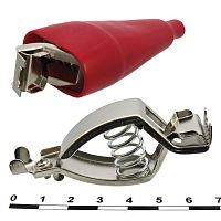 Зажим-крокодил RUICHI 8-0049 red | код 70338 | Ruichi