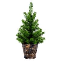 Елочка 45см в пластиковом горшке, Литая | код 533-334 | NEON-NIGHT