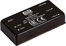 Источник питания DC-DC, 20Вт, вход 43…160В, выход 12В/1.67А, изоляция 3000В DC, DIP 50.8х25.4х10.2мм, -40...+85С | код RSDW20H-12 | MeanWell