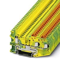 Клемма защитного провода QTCU 1,5-TWIN-PE | код 3050060 | PHOENIX CONTACT