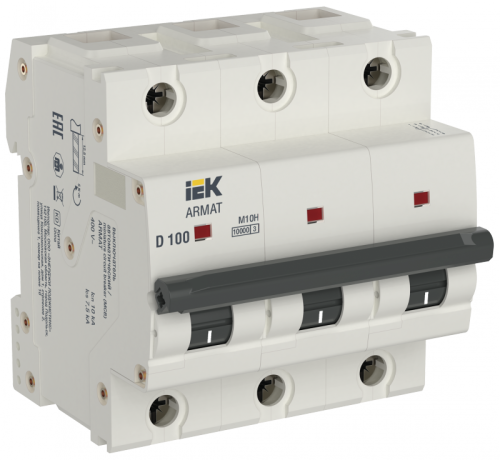 ARMAT Авт. выкл. M10H 3P D 100A IEK | код AR-M10H-3-D100 | IEK