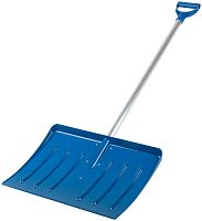 Лопата для уборки снега большая Профи 550х420х1350мм алюм. черенок; поликарбонат. FIT 68119