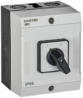 Переключатель кулачковый в боксе стандартная рукоятка 16А схема 56 | код MI-CS20-016-056 | IEK