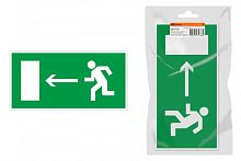 Знак Направление к эвакуационному выходу налево 350х124мм для ССА инд. упаковка TDM | код SQ0817-1003 | TDM
