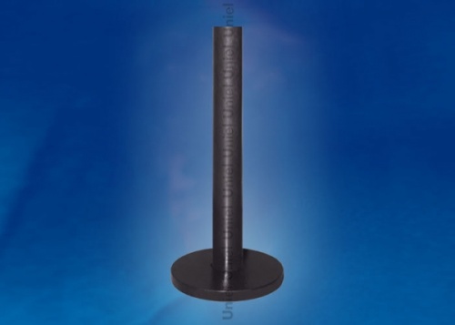 Опора с крышкой для садово-парковых светильников. UFP-E11BN-600 BLACK Высота 600мм. Материал- металл. Цвет - черный. - 1шт. В групповой картонной коробке. | код 08314 | UNIEL