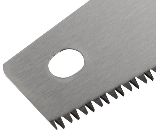 Ножовка по дереву средний каленый зуб 7 ТPI 3D заточка пласт.прорезиненная ручка профи 450мм FIT 40445 фото 4