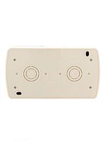 Блок ОП Nata (розетка евростандарт с заземл. с защ. крышкой + 2-кл. выкл.) IP20 крем. LEZARD 710-0300-171