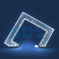 Декоративная арка Ромб 300 см белая | код 501-448 | NEON-NIGHT