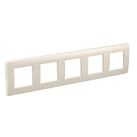 BRAVA Рамка 5 постов 10 модулей бежевая | код 75015O | DKC