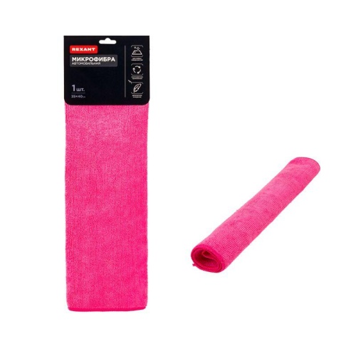 Салфетка автомобильная из микрофибры, 35х40 см, 250гр/м2 | код 80-0803 | REXANT фото 4