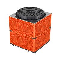 Колодец пластиковый для кабельной канализации с пластиковым люком, F0, 750х750х750 | код 270750V0 | DKC