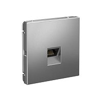 ARTGALLERY РОЗЕТКА компьютерная RJ45, кат. 5е, механизм, СТАЛЬ | код GAL000983 | Systeme Electric