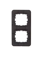 Рамка 2-м ASTI вертикал. черн. бархат LEZARD 7081-4200-152