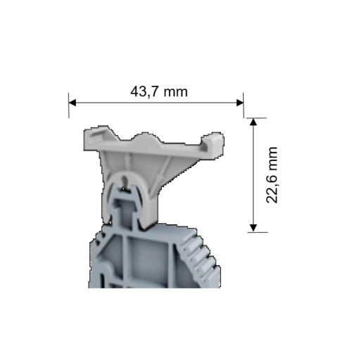 Держатель маркировочных групп SL 1 | код SL 1 Gray | Tbloc