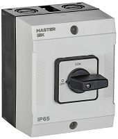 Переключатель кулачковый в боксе стандартная рукоятка 80А схема 10 | код MI-CS20-080-010 | IEK