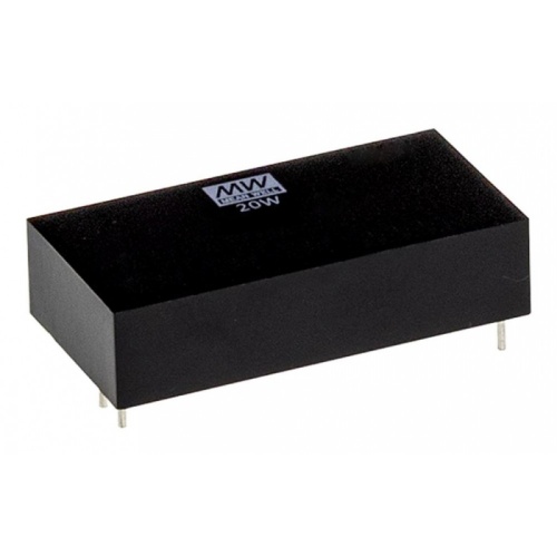 Источник питания DC-DC, 20Вт, вход 24В (18…36В) DC, потребление без/под нагр. 7мА/1000мА, выход 12В/1670мА, КПД 88%, ёмкостная нагр. макс. 1200мкф, изоляция 4000В AC, в корпусе 50.8х25.4х12мм, -40…+90С | код MDS20B-12 | MeanWell Источник питания DC-DC, 20Вт, вход 24В (18…36В) DC, потребление без/под нагр. 7мА/1000мА, выход 12В/1670мА, КПД 88%, ёмкостная нагр. макс. 1200мкф, изоляция 4000В AC, в корпусе 50.8х25.4х12мм, -40…+90С | код MDS20B-12 | MeanWell