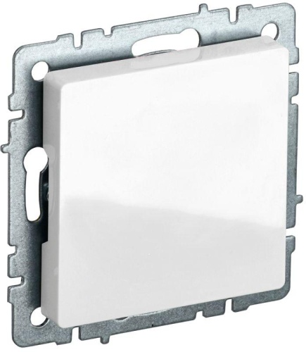 Заглушка с суппортом BRITE МЗ10-БрБ бел. | код BR-PL10-K01 | IEK