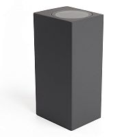 Светильник ДБУ вверх/вниз 2хGU10 без ламп IP65 серый | код DH051 | FERON