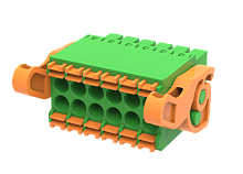 MC-DRT3.5H10P-I Клемма серии МС, двух ряд, пружин. заж. шаг 3.5мм, 10 конт., зел, шт | код MC-DRT3.5H10P-I | SUPU