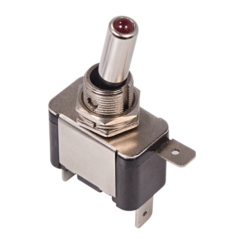 Тумблер 12V 25А (3c) ON-OFF однополюсный с красной LED подсветкой REXANT | код 36-4330 | REXANT Тумблер 12V 25А (3c) ON-OFF однополюсный с красной LED подсветкой REXANT | код 36-4330 | REXANT