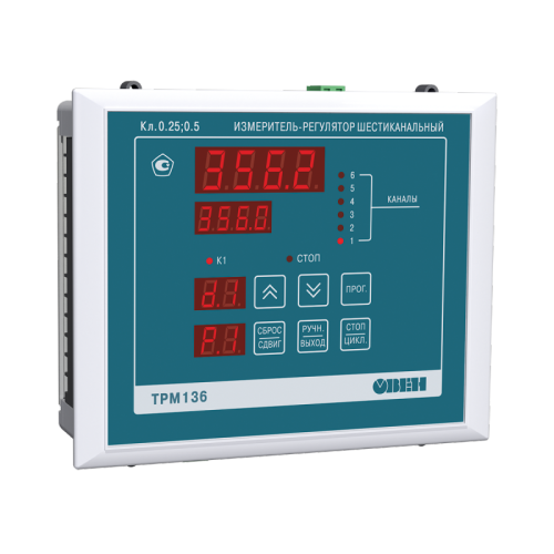 Измеритель-регулятор 6-и канальный ТРМ136-РРРРРУ.Щ7 | код 51994 | ОВЕН