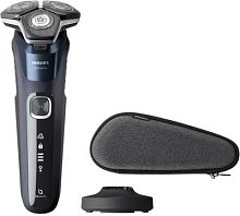 Бритва роторная Philips S5885/35 реж.эл.:3 питан.:аккум. синий/черный | код 1978620 | PHILIPS