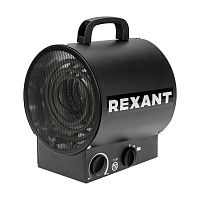 Пушка тепловая электрическая, круглая, прямоугольная подставка, ТЭН, 3кВт REXANT | код 60-0037 | REXANT