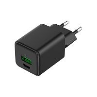 Сетевое зарядное устройство с двумя портами USB-A и Type-C, 30Вт GaN REXANT | код 18-2204 | REXANT