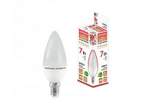 Лампа светодиодная FC37-7 Вт-230 В -3000 К–E14 Народная | код SQ0340-0193 | TDM НАРОДНЫЙ