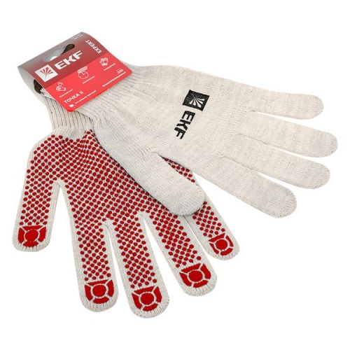 Перчатки рабочие ТОЧКА II с ПВХ-покрытием (10 класс, 9 разм) Expert | код pe13ct-9-pro | EKF фото 5