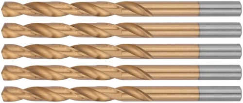 Сверло HSS по металлу титановое покрытие 7.0мм (уп.5шт) FIT 34170 фото 4