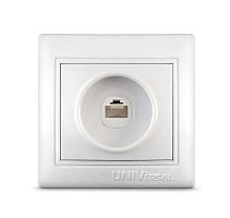 Розетка Севиль компьютерная белая | код С0051 | Universal