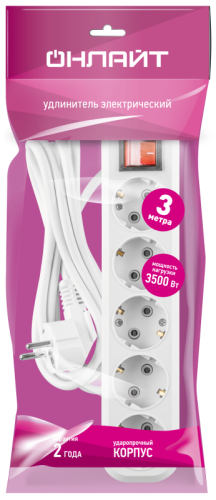 Удлинитель 90 811 OPE-S-05-300-ESC-3x1 ОНЛАЙТ 90811 фото 4 Удлинитель 90 811 OPE-S-05-300-ESC-3x1 ОНЛАЙТ 90811 фото 4