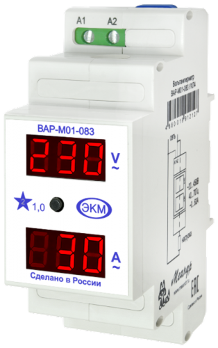 Вольтметр/амперметр ВАР-М01-083 AC20-450В УХЛ4 | код 4680019912127 | Меандр