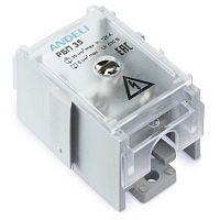 Распределительный блок проходной РБП-35 (1х35 - 4х6 мм2) 125/50A (ANDELI) | код ADL16-399 | ANDELI