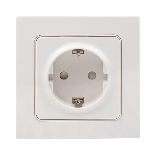 Стокгольм Розетка 1-местная с/з 16А белая с защ, штор, PROxima | код EXR16-028-10 | EKF Стокгольм Розетка 1-местная с/з 16А белая с защ, штор, PROxima | код EXR16-028-10 | EKF
