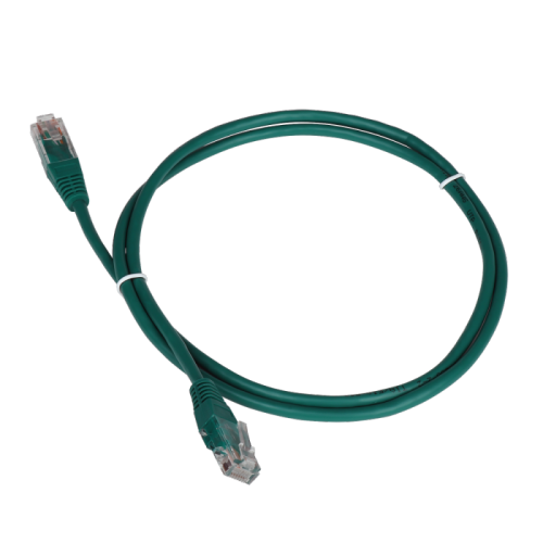 Патч-корд TWT UTP кат.5e, с заливными колпачками, 7.0 м, зеленый | код TWT-45-45-7.0-GN | TWT