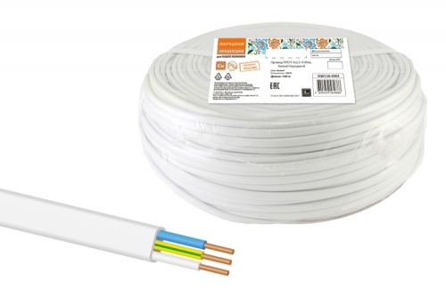 Провод ПУСП 3х2.5 ТРТС (бухта 100 м) | код SQ0126-0005 | РЭМЗ ТМ Провод ПУСП 3х2.5 ТРТС (бухта 100 м) | код SQ0126-0005 | РЭМЗ ТМ