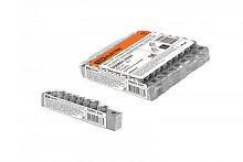 Шина N нулевая 6х9мм 8/2 (8 групп/крепеж по краям) никелированная инд. стикер TDM | код SQ0801-0337 | TDM