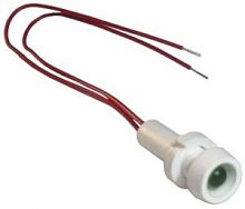 Светодиодная лампа СКЛ-15.3А-Л-2-28, зеленая, выводы жесткие под пайку, 28В 50Гц/пост., диаметр посадочного отверстия 8мм, УХЛ2.1 | код A8021-78108085 | Каскад-Электро