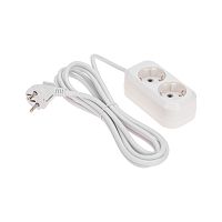Удлинитель 2 гнезда, 3м, 3х0,75мм?, с/з, белый PROconnect | код 13-4203 | PROCONNECT