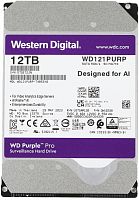 Жесткий диск WD SATA-III 12TB WD121PURP Surveillance Purple Pro (7200rpm) 256Mb 3.5 | код 1744119 | WD