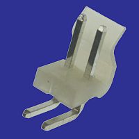 Разъём питания низковольтный RUICHI PWL-02R наклон 3.96 мм, 2 контакта | код 55109 | Ruichi