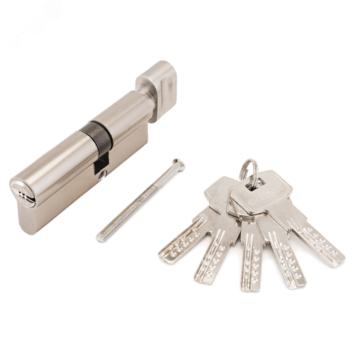 Механизм цилиндровый для врезных замков, Стандарт F-02 80(30Bх10х40) CP хром | код 11312 | ПТК Компания