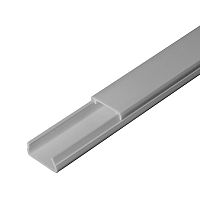 Кабель-канал серый RAL 7035 2-й замок в п/э 20х10 мм (180м/уп) Промрукав | код PR03.0071 | ПРОМРУКАВ