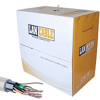 Кабель витая пара FTP 4х2х0,4 мм RUICHI, 26AWG, ССА/HDPE/PVC, CAT5e, 100 МГц, серый, бухта 305 м | код 114474 | Ruichi