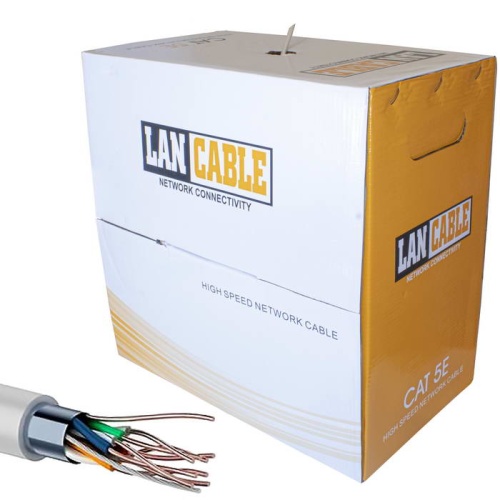 Кабель витая пара FTP 4х2х0,4 мм RUICHI, 26AWG, ССА/HDPE/PVC, CAT5e, 100 МГц, серый, бухта 305 м | код 114474 | Ruichi Кабель витая пара FTP 4х2х0,4 мм RUICHI, 26AWG, ССА/HDPE/PVC, CAT5e, 100 МГц, серый, бухта 305 м | код 114474 | Ruichi