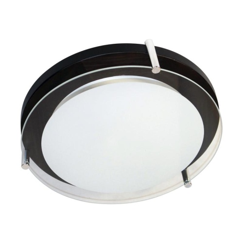 Светильник Полесье 300 НПБ 09-2х40-002 М95 белый корпус венге держатель хром ИУ | код 1005205892 | Элетех фото 2 Светильник Полесье 300 НПБ 09-2х40-002 М95 белый корпус венге держатель хром ИУ | код 1005205892 | Элетех фото 2