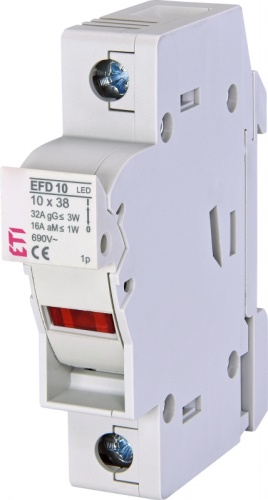 Разъединитель EFD 10 LED 1p (с адаптером) | код 002540311 | ETI Разъединитель EFD 10 LED 1p (с адаптером) | код 002540311 | ETI